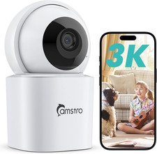 3K Indoor Security Camera 360 PTZ Home Baby/Pet Monitor, Auto Tracking,2.4/5Ghz