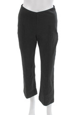 Everlane Womens Cropped Dress Pants Black Zip Solid Size S