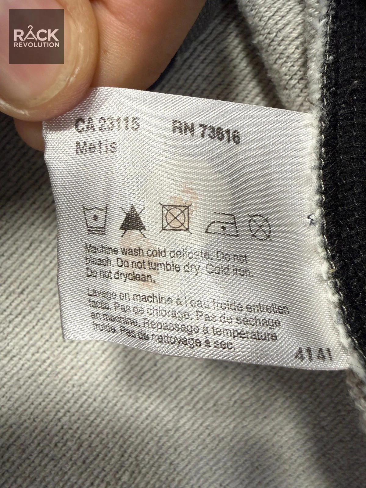 Hugo Boss Orange Label Metis Gray Full Zip Track Jacket Sweatshirt Mens Size M image 7
