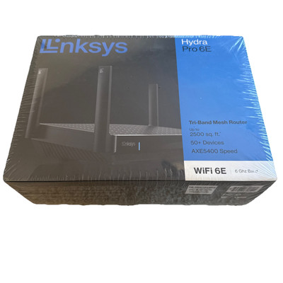 Linksys Hydra Pro 6E 5 Gbps WAN Port WIFI 6 NEW 6GHz 8K NEW Factory Sealed!!!