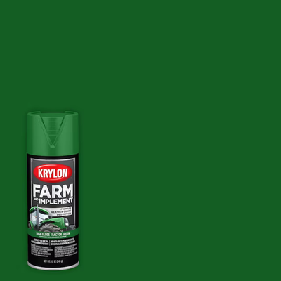 #ad Krylon Farm and Implement High gloss Tractor Green Spray paint NET WT. 12 oz $12.41