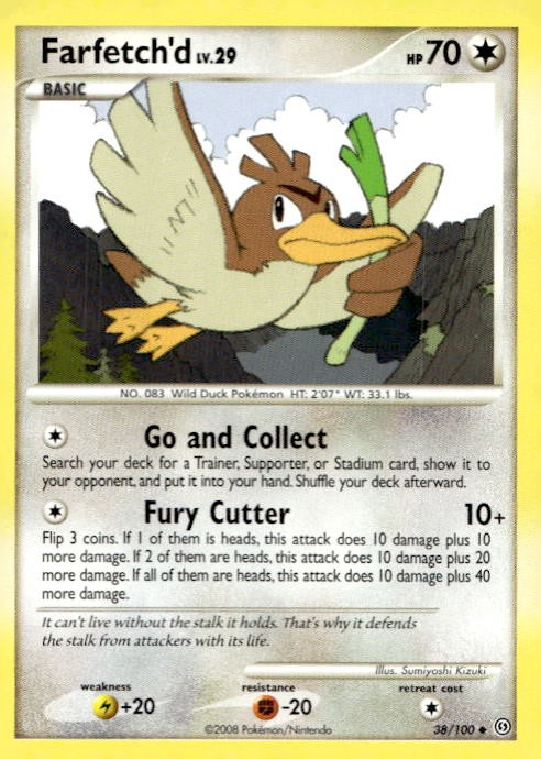 Farfetch'd 38/100 Uncommon Stormfront Pokemon Lightly Played