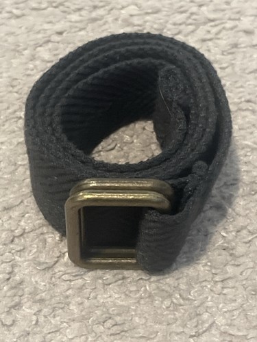 Kids Black Web Belt Adjustable D-Ring 30” Casual Youth Belt