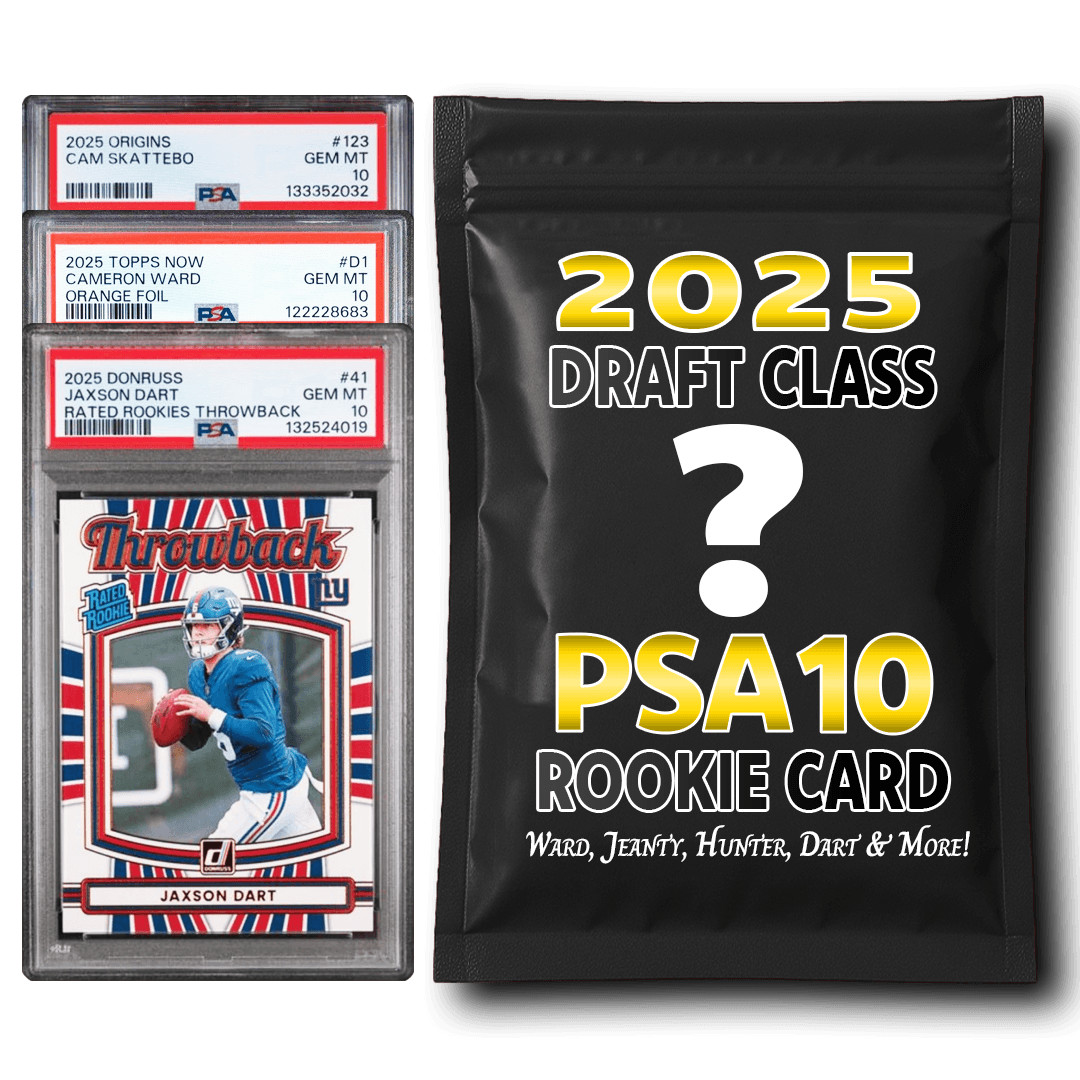 PSA 10 Graded 2025 NFL Football Rookie Draft Class Card Mystery Box