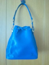 LV Bucket Shaped Shoulder Bag Blue LOUIS VUITTON