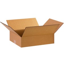 15 x 12 x 4 Corrugated Cardboard Boxes, Flat 15"L x 12"W x 4"H, Pack of 25  ...