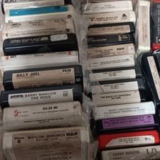 Lot of Vintage 8 Track Tapes, see photos for artists and album names