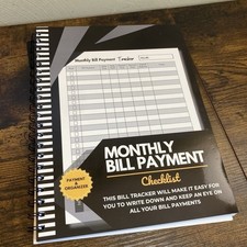 Bill Tracker Notebook: Monthly Bill Payment Checklist - 8.5" x 11" 100 Pages