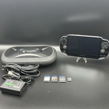 PS Vita PCH-1001 Bundle Console - Charger, RARE Vault Case  3 Games FAST SHIP 