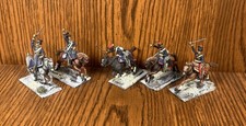 28mm Napoleonic French Hussar Cavalry   Hand Painted Metal Miniatures Lot of 5