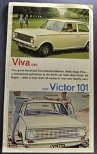 1965 Vauxhall Viva  Victor 101 Brochure Super Sedan Wagon Nice Original Canadian