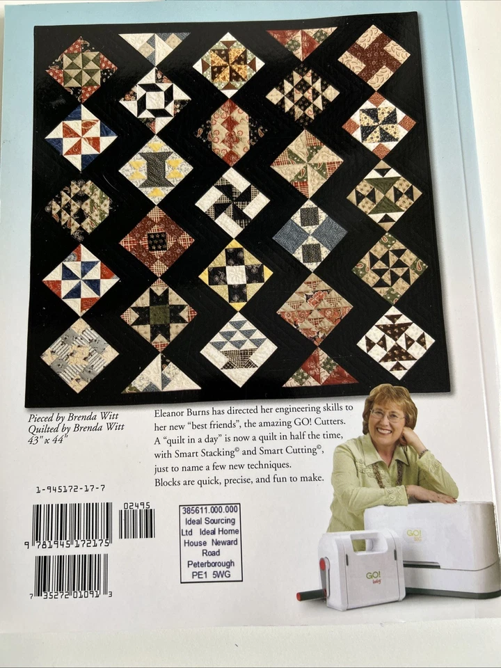Quilt In A Day Accuquilt Go Qube Quilt Book Eleanor Burns Paperback Quilting New - Image 2 of 4