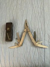 Vintage 1995 Leatherman Super Tool Stainless Multi-Tool w/Sheath - FREESHIP