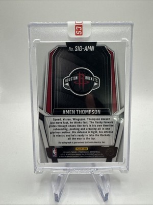 2024-25 Panini Prizm Black Amen Thompson Factory Sealed Auto #SIG 