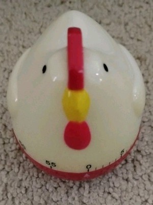 Vintage - Chicken Egg Kitchen Timer - 60 MIN - WORKS