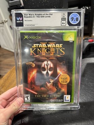 XBOX STAR WARS: KNIGHTS OF THE OLD REPUBLIC II 2 - CGC GRADED 9.8 A+ NEW Sealed!