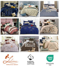 Bettwäsche SET Bettgarnitur 100% hochwertige Baumwolle Satin 200 x 220 4 tlg.