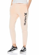 NWT HURLEY Girl's Fleece Jogger Sweatpants - Faded Melon / S