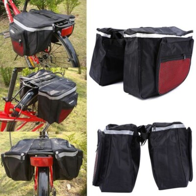Gepäckträger Fahrrad Wasserdicht Rücksitz Tasche Aufbewahrung Doppelkorb