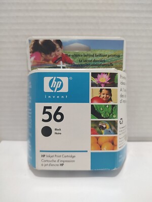 🔥 Genuine HP 56 Black Ink Cartridge Inkjet Print Expired 2006 New ...