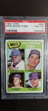 1965 TOPPS #533 McGRAW/SWOBODA PSA 8 NM-MT METS ROOKIE STARS