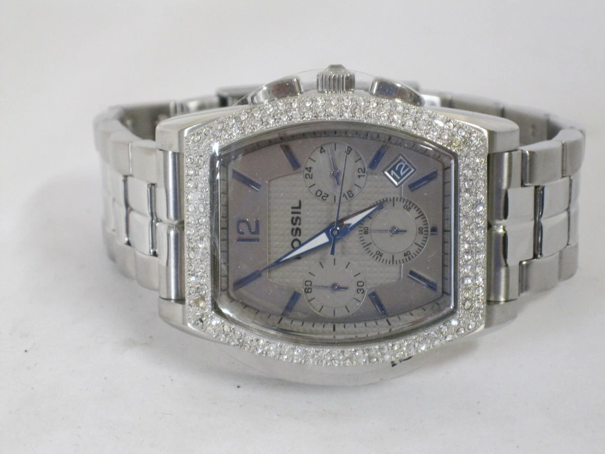 Fossil watch shop iced out