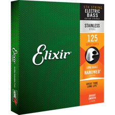 Elixir NANOWEB Stainless Steel 5th Bass String   13426 Long Scale, Super Light .