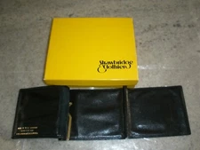 NEW Made in West Germany for Strawbridge & Clothier Men's Vintage Black Wallet
