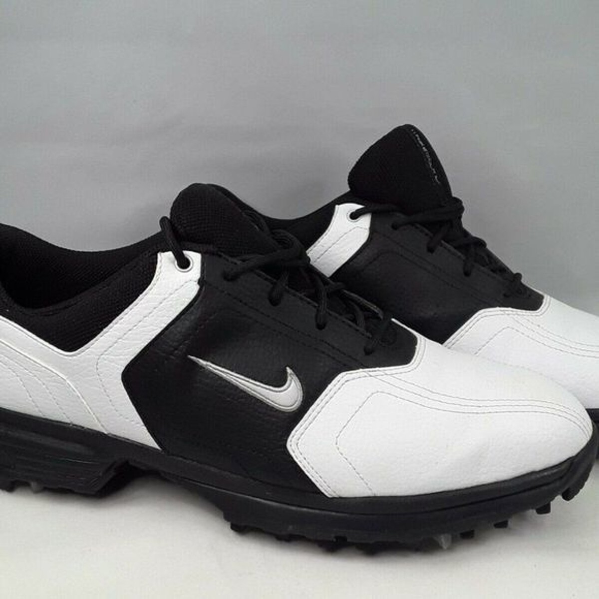 Nike  Leather‎ White Black Men Golf Shoes Size 7 Nike SB Janoski G White Black Leather Spikeless Golf Shoes  main image 3
