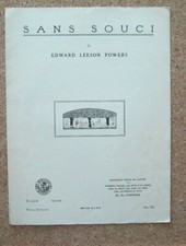 Sans Souci Edward Leeson Powers 1934 Sheet Music
