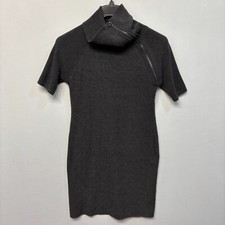 CK Calvin KleiN Women Short Sleeve Body-Con Dress Size Large Gray M297 -12