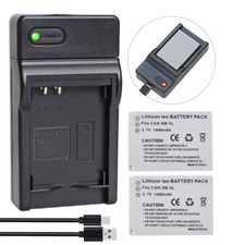 2x Battery Charger for Canon NB-5L PowerShot SX200 SX210 IS SX220 IS SX230 HS