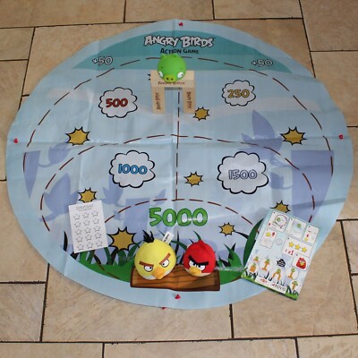 ANGRY BIRDS Game Rovio Action Tactic Outdoor Near Complete 2012 Throw Toss Game