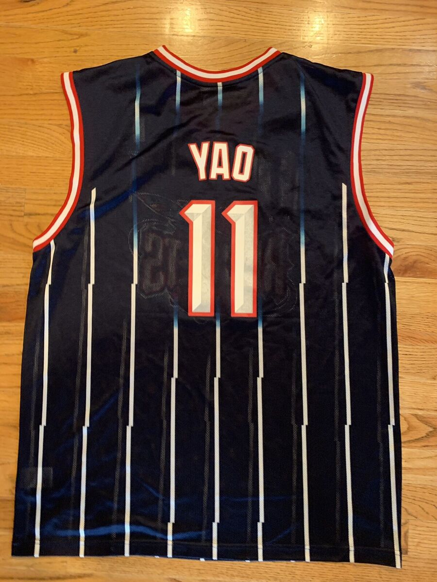 NEW YAO MING RETRO VINTAGE HOUSTON ROCKETS BLUE JERSEY MENS NEW YAO MING RETRO VINTAGE HOUSTON ROCKETS BLUE JERSEY MENS