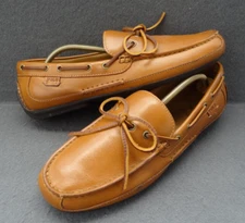 Polo Ralph Lauren 11 D Leather Loafer Driving Moc Driver Light Brown Tan 11721