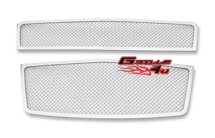 Combo de inserción de rejilla de malla cromada inoxidable hatchback 5 puertas para Chevy Aveo 09-11 Foto 2 de 3