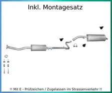 Auspuffanlage für Citroen C2, Peugeot 1007 1.4 Auspuff Montagesatz