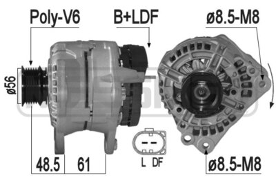 ERA 209215 Alternator for SEAT,SKODA,VW