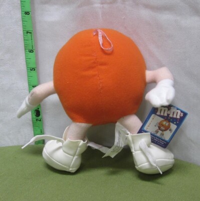 CRISPY plush doll M&Ms orange candy NWT milk chocolate toy Nanco