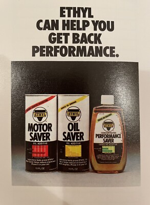 Ethyl Corporation Oil Performance Additives Car Care Booklet 1974 USED (1888-11)