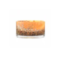 Bunt Handgefertigt Glas Schale Trifles Obstsalat Schale Ø15 CM Orange