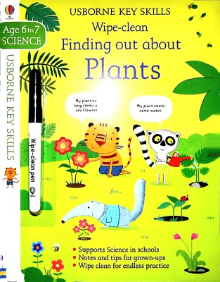 Wipe-Clean Informationen über Pflanzen 6-7 USBORNE Schlüsselkompetenzen Schule Lernen