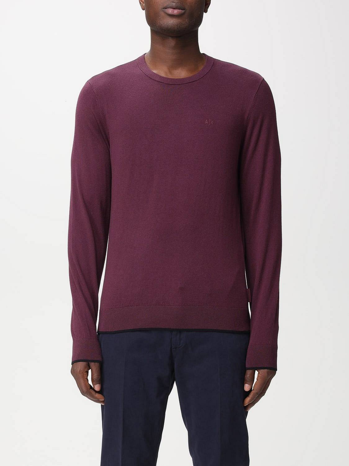 Пуловер от Armani Exchange - Maglione Girocollo Бордо - Taglia M Abbigliamento 18190₽