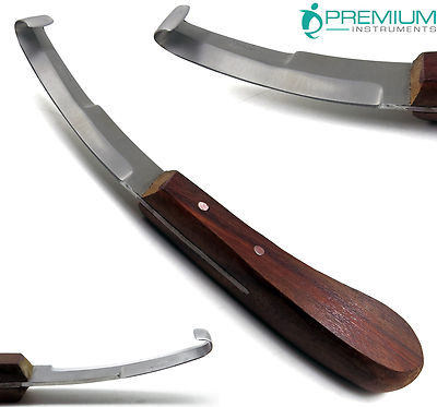 Hoof Knife Double Edge Blades 8'' Farrier Veterinary Premium Instruments