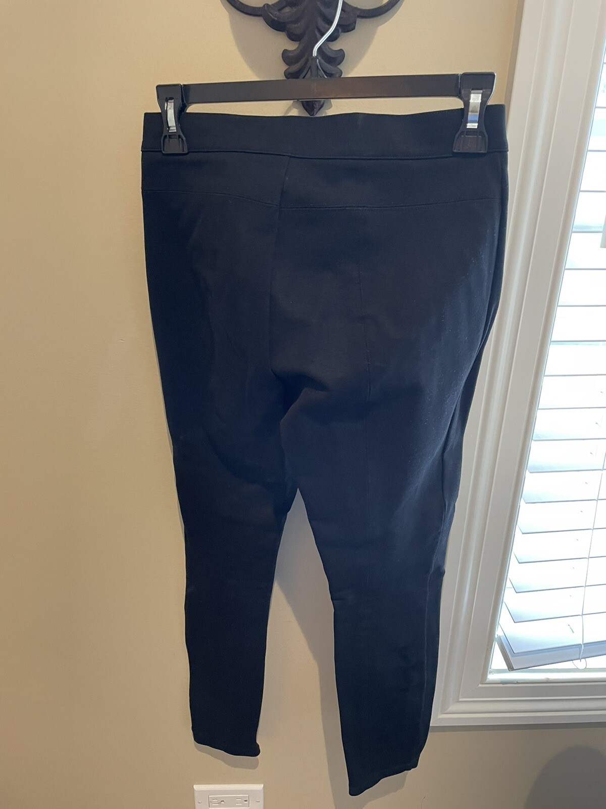 JCrew Black snap front ponte slim Pixie pants #B3… - image 4