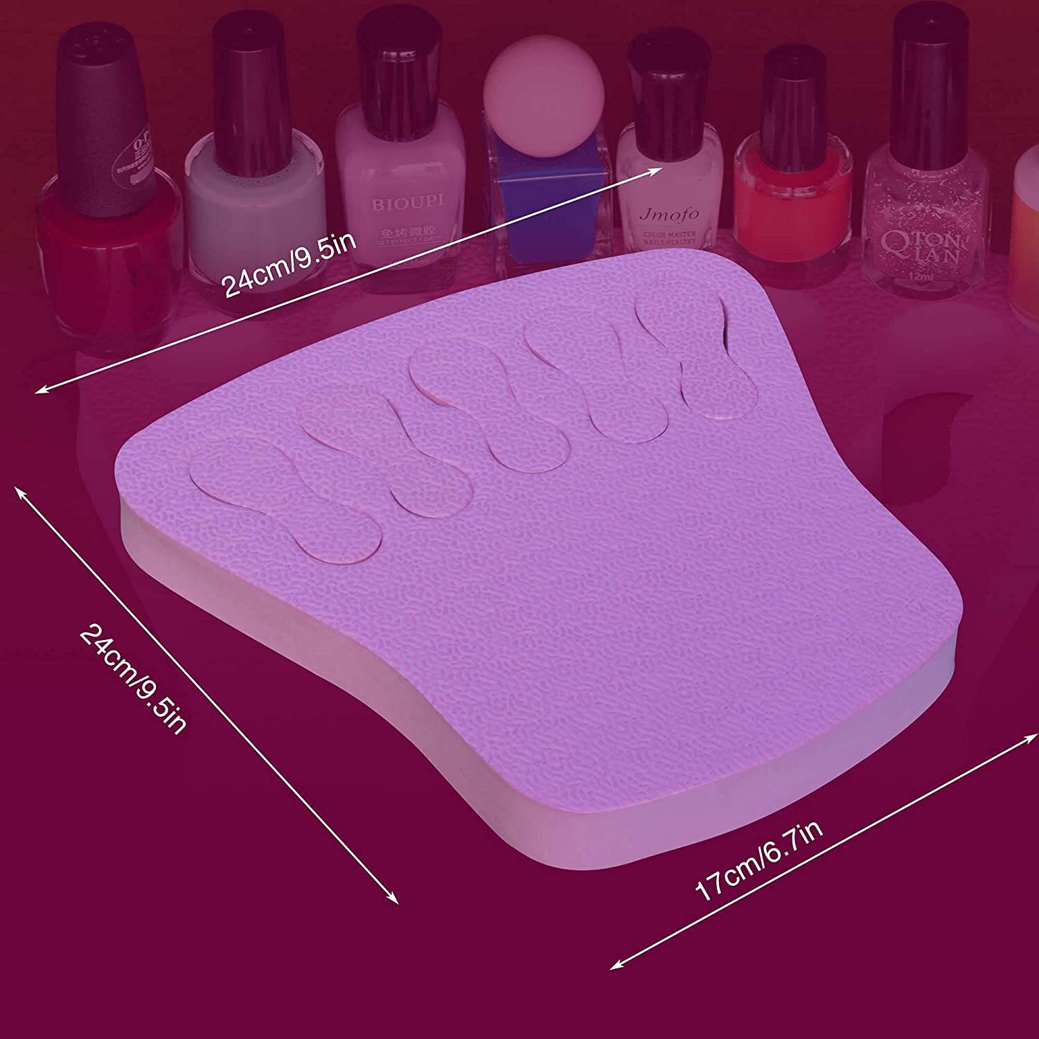 Nail Polish Organizer Holder, Nail Art Manicure Hand Rest Work DIY Station eBay