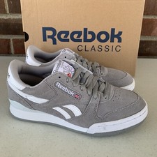 Reebok Classic Club MEMT Grey Low Top Lace-up Sneakers Men's size US 4.5 NEW
