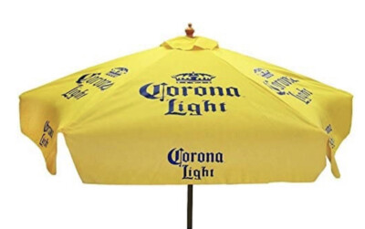 CORONA LIGHT BEER PATIO UMBRELLA  STYLE NEW HUGE CORONA EXTRA YELLOW 7 FEET