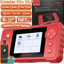 LAUNCH X431 Creader VII+ Car Code Reader Scanner Scan Tool Testing Engine ABS US
