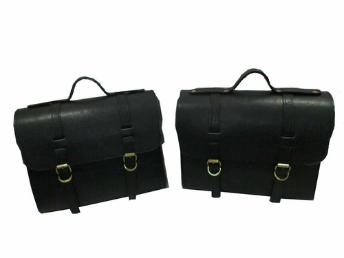 Saddle Bags Side Bag Black Color Pure 